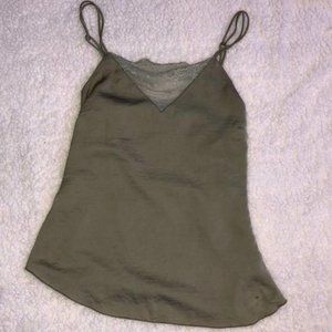 h&m sage green lace lingerie top